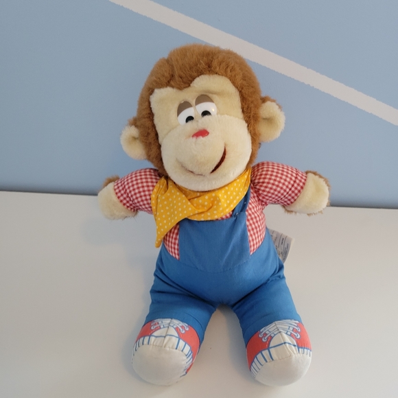 Vintage Monkey Bear Plush 1983 Amtoy Jungle Friends - Picture 2 of 9